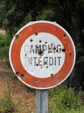 camping interdit