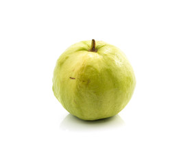 Guava on white background