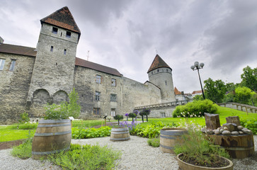 Scenic view of the old medieval city of Tallinn, Estonia