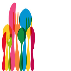 Cutlery pattern illustration