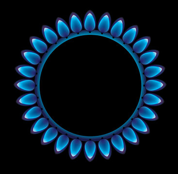 Fiamma del gas fuoco cottura fornelli