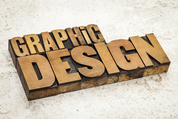 graphic design in wood type