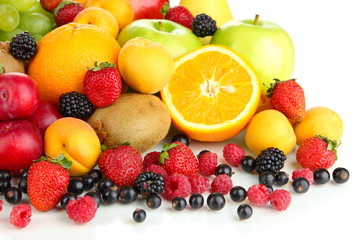 Naklejka na ściany i meble Świeże owoce i jagody bliska
