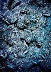 Icy winter pattern