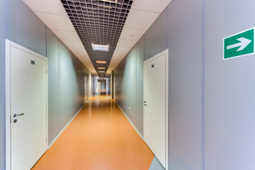 empty long corridor