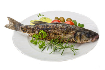 Roasted seabass