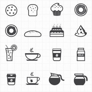 Bakery and drink icons
