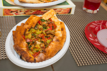 Pide, traditional Turkish pizza