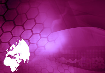 Obraz premium Europe map technology style artwork