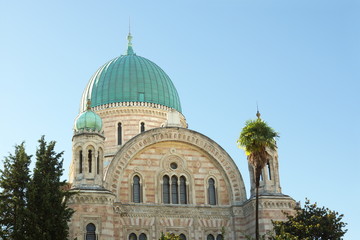 Fototapeta na wymiar Florence, the Israelite Synagogue