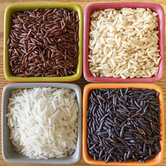 4 bols de riz - rices food asia - 54833925