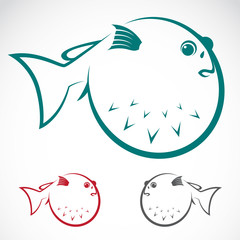 Vector image of an puffer