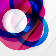 Modern colorful abstract circles
