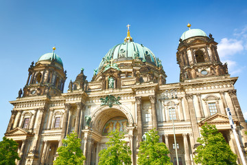 The Berlin Cathedral on a sunny summer day