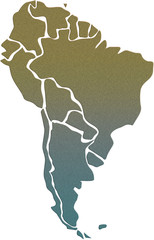South America map
