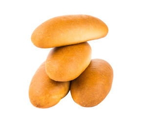 bun for hot dog isolated