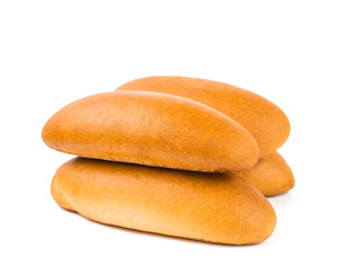 bun for hot dog isolated