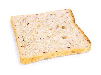 Toast bread, isolated on white