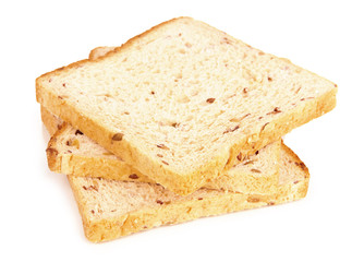 Fototapeta na wymiar Toast bread, isolated on white