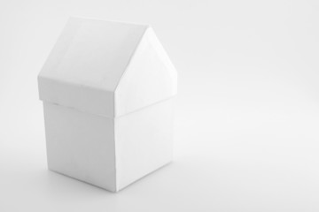 White house on white background