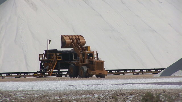 Salt mining on Bonaire