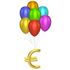 Euro Sign With Balloons
