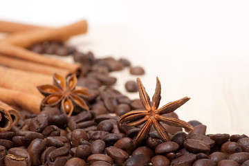 coffee beans on the table