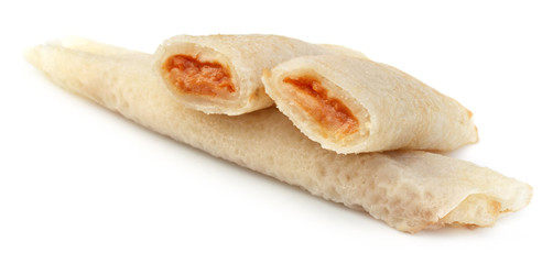 Bengali Treat- Cake with Coconut Filling named Patishapta Pitha