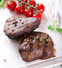 Delicious beef steak