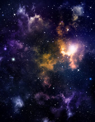deep outer space background with stars