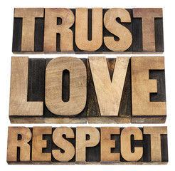 trust, love and respect