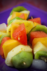 Mixed fruits  on skewers -Spiedini di frutta fresca