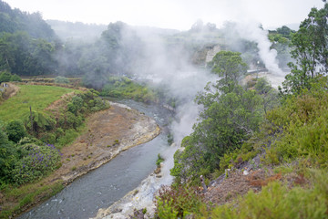 Geysers and hotsprings in Furnas in the Azores
