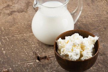 Dairy products - milk, cottage cheese