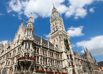 Obraz premium New City Hall in Munich (Munchen)