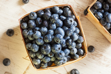Group of Organic Blueberries