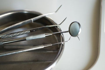 Metallic dentist tools