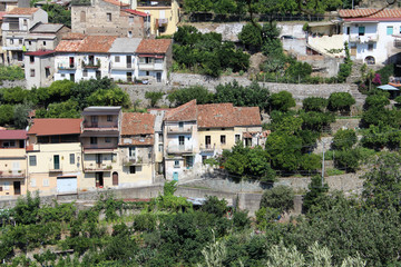 Fototapeta na wymiar Old Houses, Calabria, South Italy