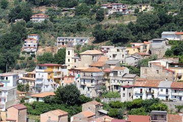Fototapeta na wymiar Old Houses and City, Lamezia Terme, Calabria, South Italy