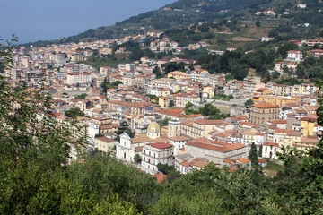 Fototapeta na wymiar South Włochy Miasto i katedra, Kalabria