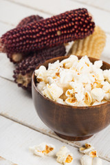 Popcorn in bowl