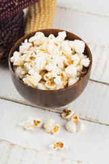 Popcorn in bowl