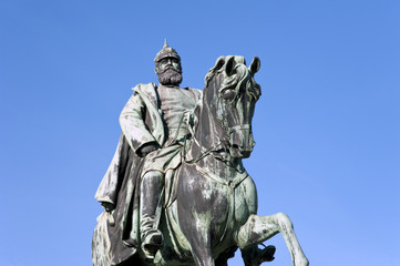 Fototapeta na wymiar Pomnik Schwerin Friedrich Franz II szczegółowości Meklemburgii