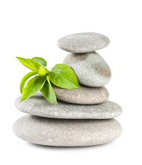 Fototapeta premium Zen pebbles balance. Spa and healthcare concept.