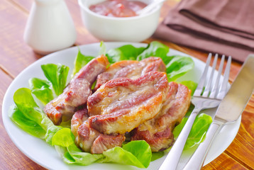 fried meat