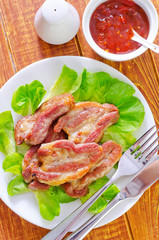 fried meat