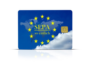 SEPA - so einfach - Geldkarte gespiegelt