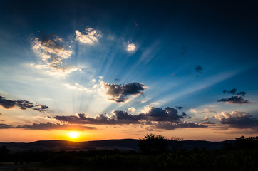 Fototapeta premium sunset background