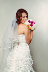 Portrait of a young bride