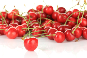 Cherry berries close up